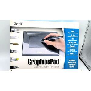 Serif CTF-420/020-B Graphics Pad Pressure Sensitive Drawing Pad w Pen *NEW*